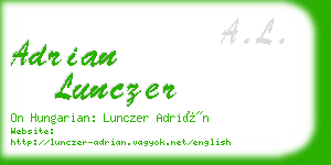 adrian lunczer business card